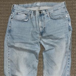 Men’s 32/34 Old Navy Light Wash Loose Fit Wide Leg Jeans Great Conditon
